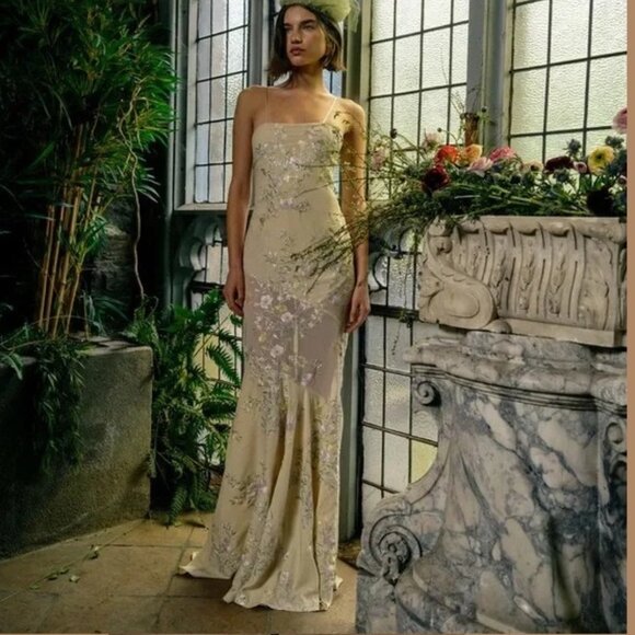 For Love And Lemons Floral Maxi Dress - Jacqueline Dress size Small - Picture 2 of 13